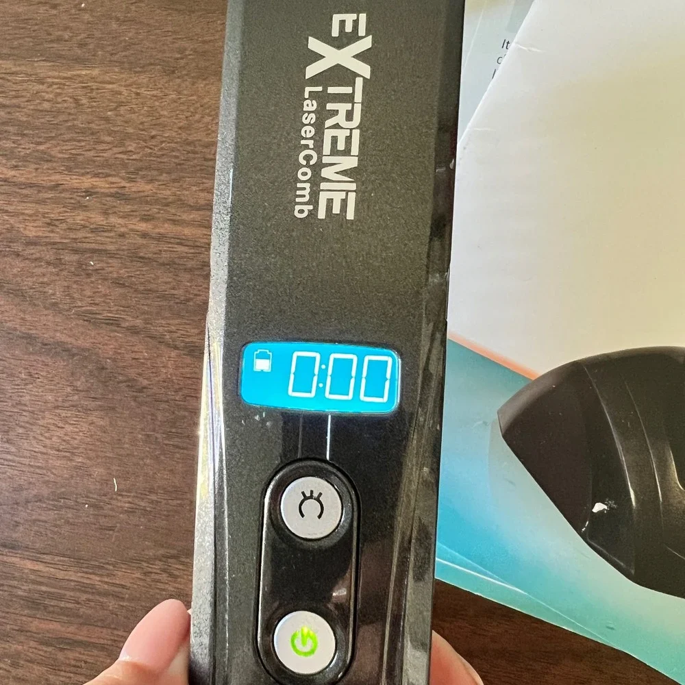 Extreme LaserComb Premium Hair Regrowth System LLLT Red Light Therapy Grey